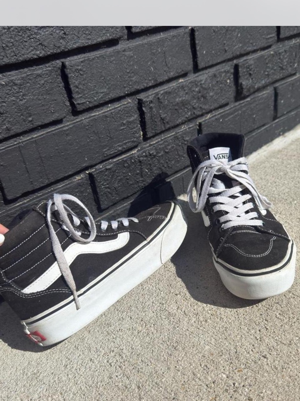 Vans Black & White High-Top Women's Sneakers